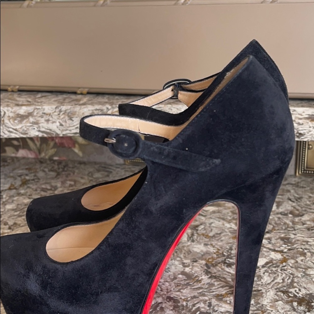 Christian Louboutin Suede Leather Heels - Picture 8 of 8